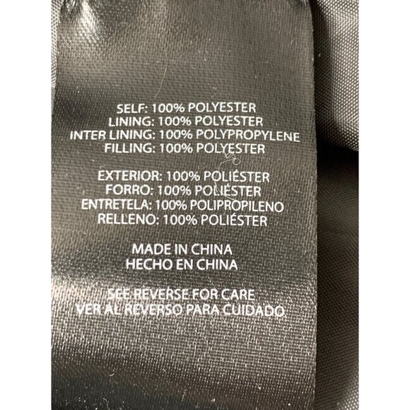 Express Womens Black Medium Puffer Jacket Crop Length NWT $128 - Picture 9 of 10